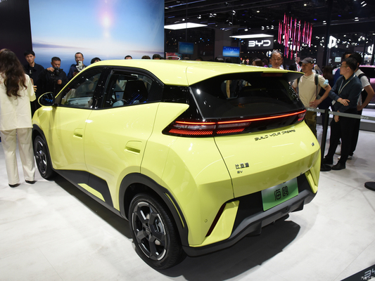 55 kW Puissance totale du moteur BYD Mouette volante Auto électrique EV Voiture électrique 405km CLTC