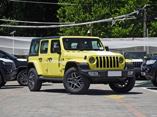 2022 Jeep Wrangler 4 portes 2.0T 4XE Sahara hybride rechargeable jaune fluorescent édition limitée