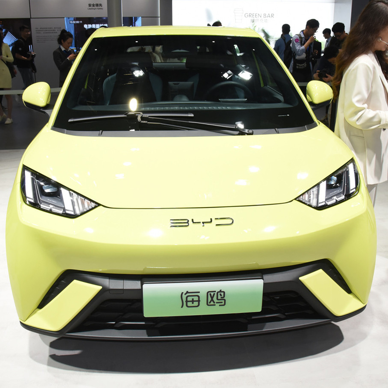 55 kW Puissance totale du moteur BYD Mouette volante Auto électrique EV Voiture électrique 405km CLTC